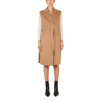 s max mara sleeveless coat