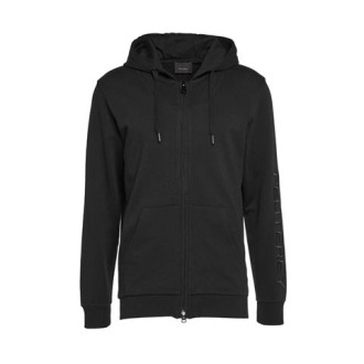 Felpa ACAI di PEUTEREY, da uomo, colore nero. Modello a manica lunga, realizzato in cotone. Caratterizzato da ampie tasche laterali e dettaglio logo sulla manica. Scollo rotondo. Cappuccio con coulisse. Chiusura con zip. Vestibilità regolare. 