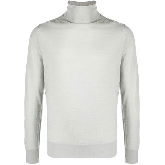 TRANSIT maglia a maniche lunghe con collo alto in lana vergine grigia