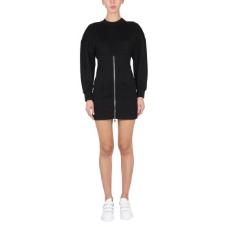 alexander mcqueen mini dress with cocoon sleeves