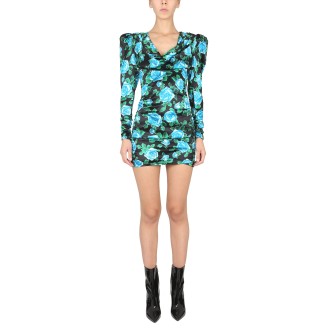 alessandra rich mini satin dress