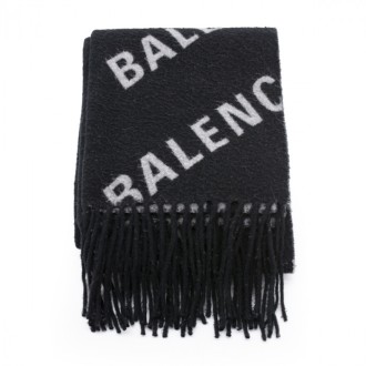 Balenciaga - Black Wool Scarf