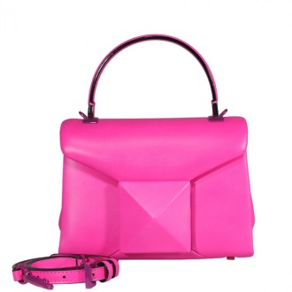 Valentino Garavani - Pink Pp Leather Mini One Stud Shoulder Bag