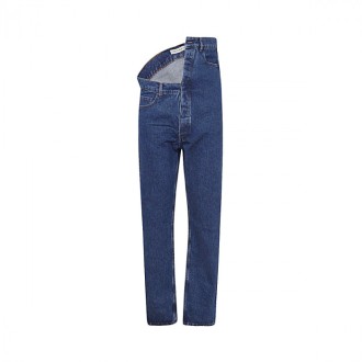Y/project - Navy Blue Cotton Jeans