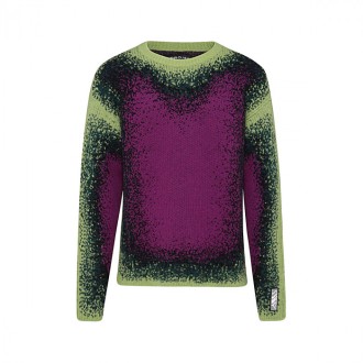 Y/project - Green And Purple Wool Blend Jumper