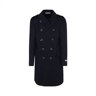 Canali - Blue Wool Blend Coat