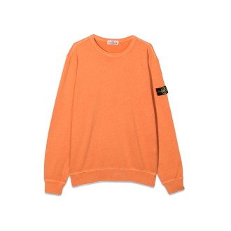 stone island washed effect crewneck sweatshirt