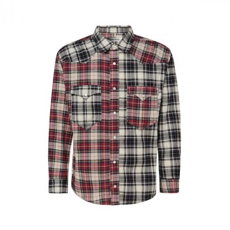 Isabel Marant - Black And Red Cotton Shirt