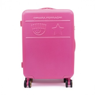 Chiara Ferragni - Rose Pink Eyestar Suitcase