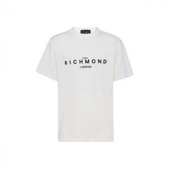 John Richmond - White Cotton T-shirt