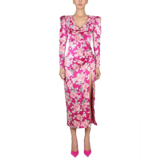 alessandra rich dress in satin