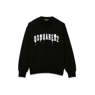 dsquared sweatshirt crewneck front logo