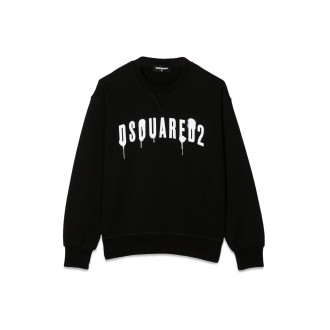 dsquared sweatshirt crewneck front logo