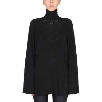 balenciaga logoed devore jersey