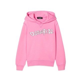 dsquared felpa con cappuccio