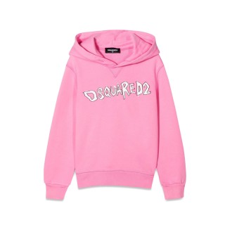dsquared felpa con cappuccio