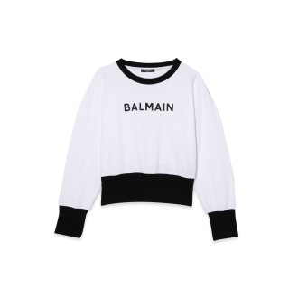 balmain felpa con logo