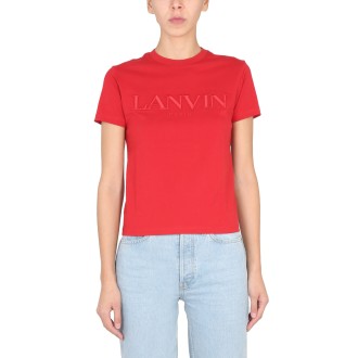 lanvin t-shirt with embroidered logo