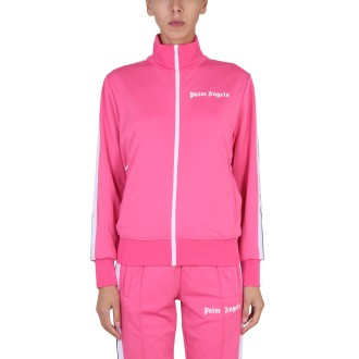 palm angels zippered track sweatshirt