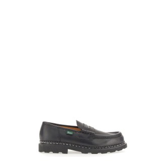 paraboot leather loafer