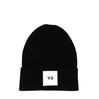 y - 3 wool hat with logo patch