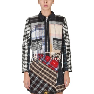 marine serre tartan pattern jacket