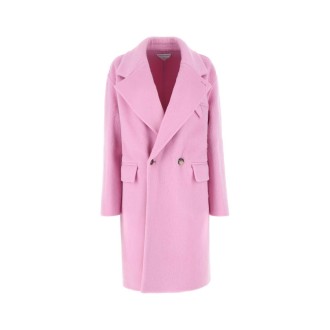 BOTTEGA VENETA Cappotto in lana di Alpaca rosa