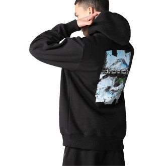 M PRINTED HEAVYWEIGHT PULLOVER HOODIE TNF BLACK