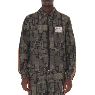 FINN COLLAGE JACQUARD SHIRT OLIVE