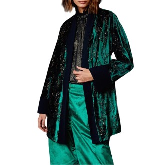 LUCE JACKET VELLUTO RICAMATO VERDONE