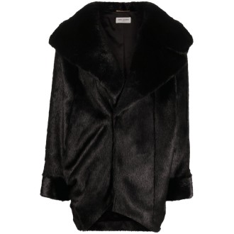 Saint Laurent Faux Fur Coat