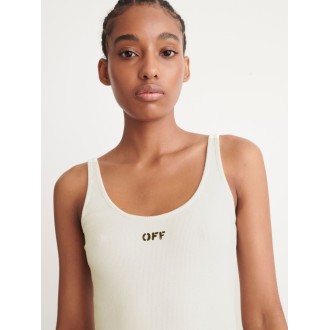 Off White `Off Stamp` Ribbed Tank Top