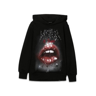 vision of super hoodie rock mouth print
