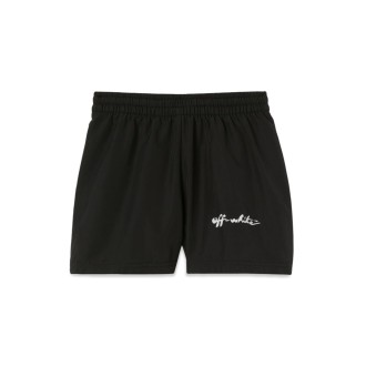 off-white ow script diag swimshort