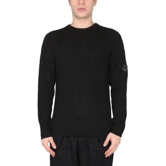 c.p. company crewneck sweater with logo