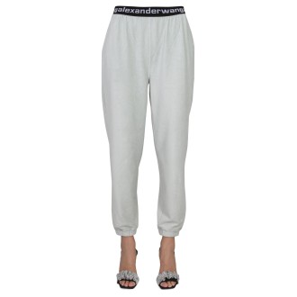 alexanderwang.t pants with elsatico logoed