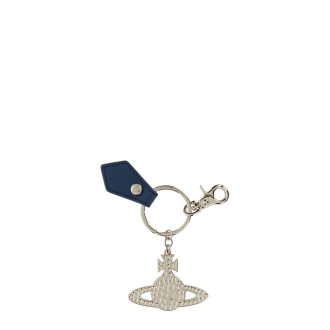 vivienne westwood saffiano hammered orb keychain