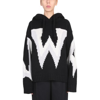 jw anderson knit sweatshirt with logo