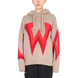 jw anderson knit sweatshirt with logo