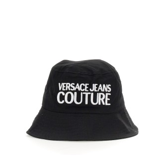 versace jeans couture bucket hat with logo