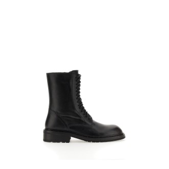 ann demeulemeester leather lace-up boot