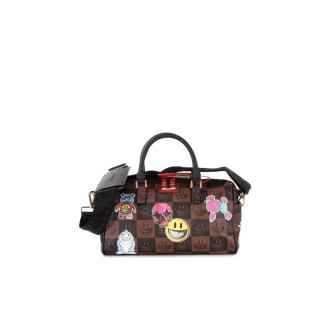 RON ENGLISH GLOBUL MOGUL MINI DUFFLE BROWN
