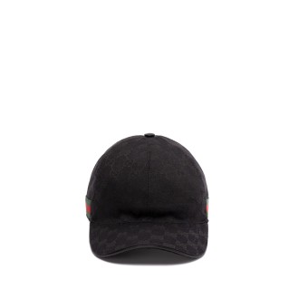 Gucci `Original Gg` Canvas Baseball Hat With Web