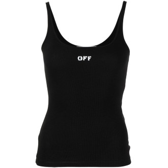 Off White `Off Stamp` Ribbed Tank Top