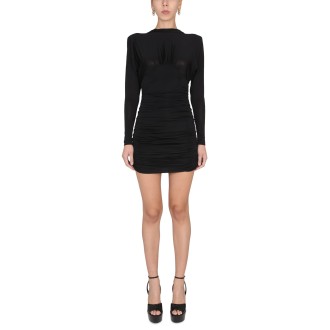 saint laurent shiny jersey dress