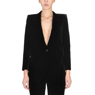 saint laurent one-button jacket