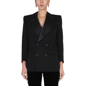 saint laurent double-breasted tuxedo jacket