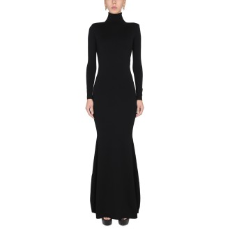 saint laurent long turtleneck dress