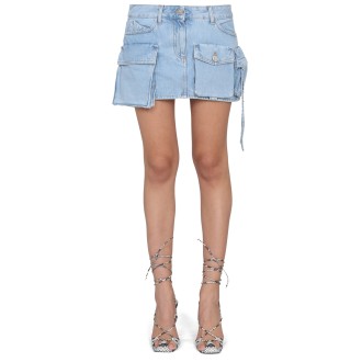 the attico fay cargo skirt