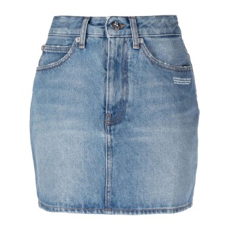 Off White `Corporate` Mini Skirt